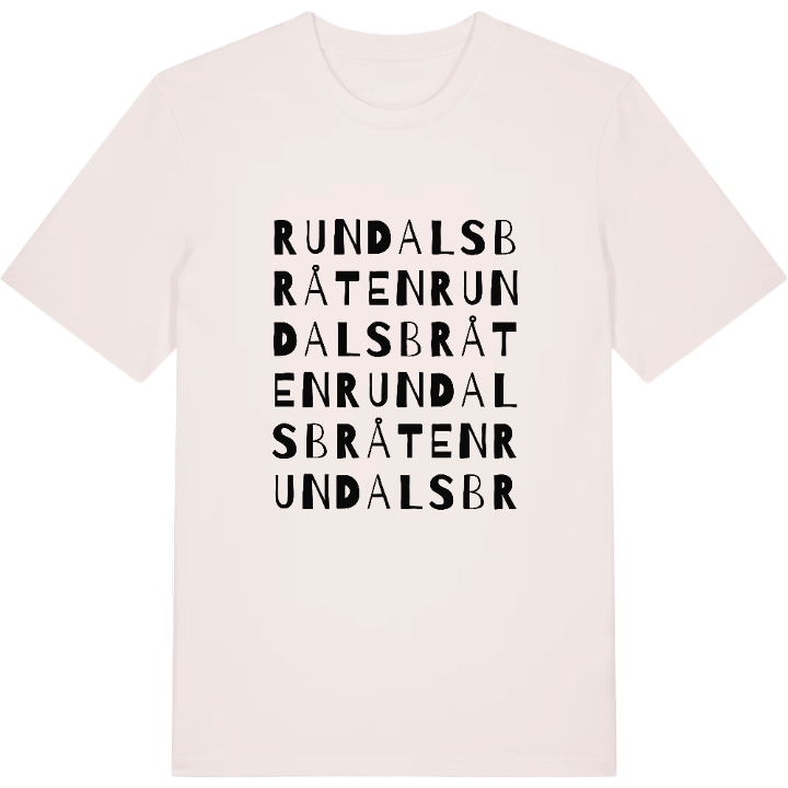 Rundalsbråten ordlek t-shirt – t-shirt från PinShirt
