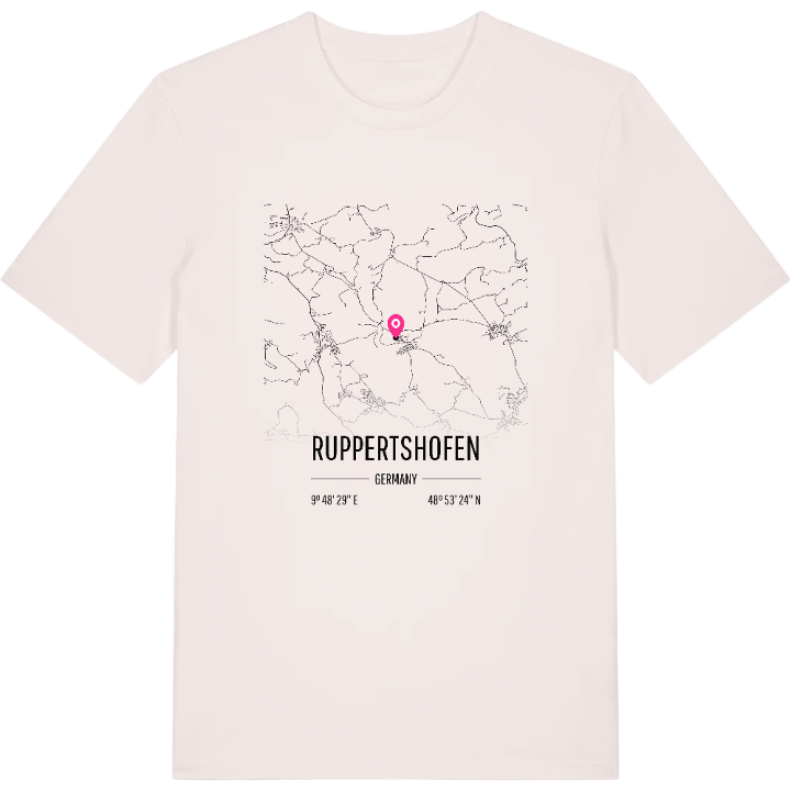 Ruppertshofen karta t-shirt – t-shirt från PinShirt