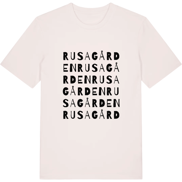 Rusagården ordlek t-shirt – t-shirt från PinShirt