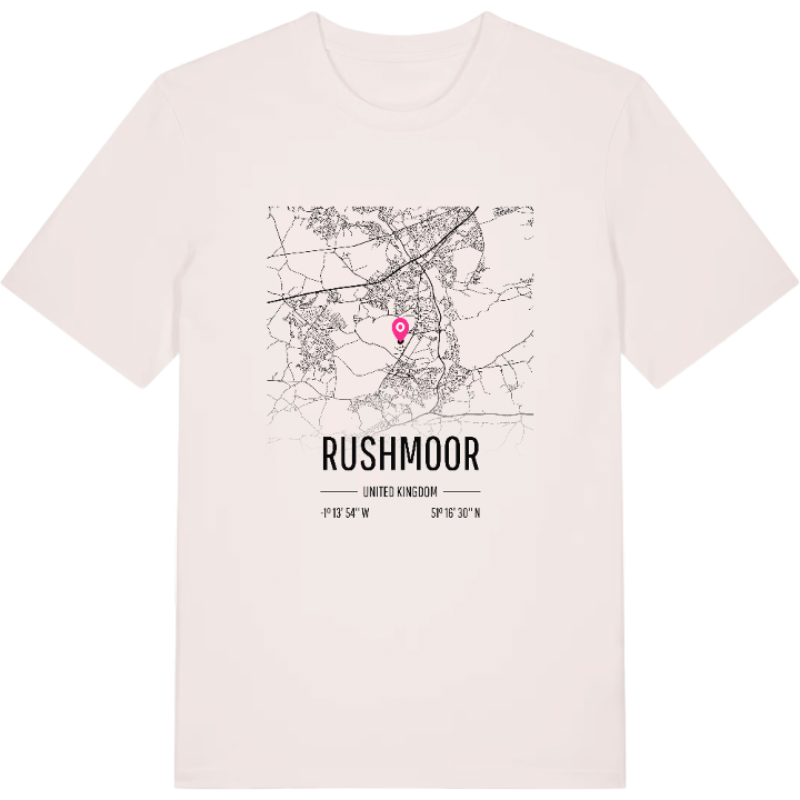 Rushmoor karta t-shirt – t-shirt från PinShirt