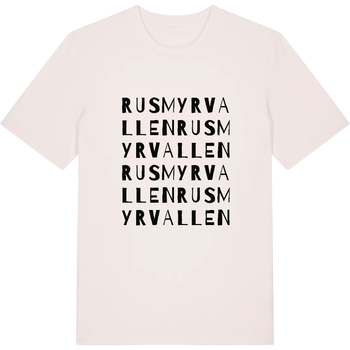 Rusmyrvallen ordlek t-shirt – t-shirt från PinShirt