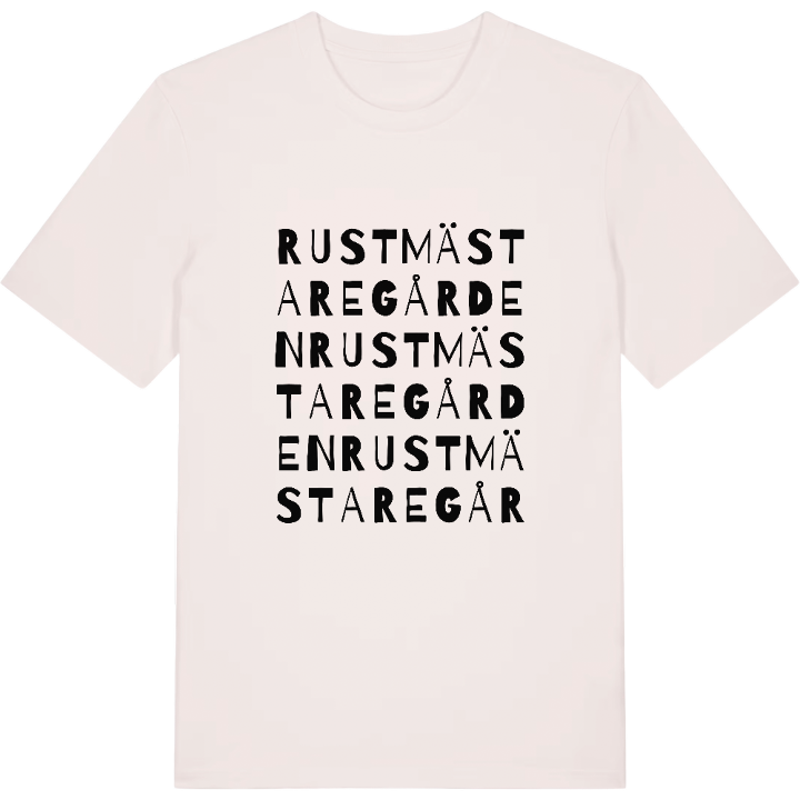 Rustmästaregården ordlek t-shirt – t-shirt från PinShirt