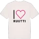 Jag älskar Ruutti t-shirt stort tryck
