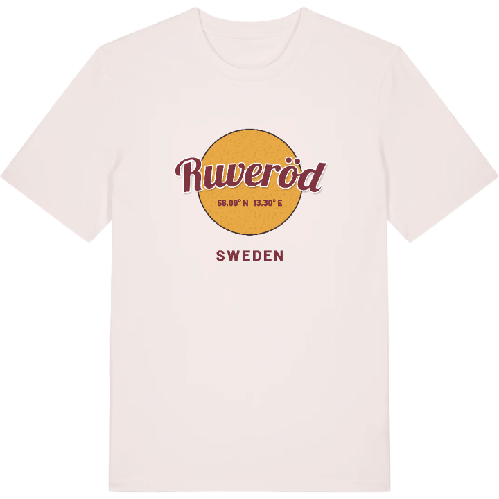 Ruveröd cirkel t-shirt – t-shirt från PinShirt