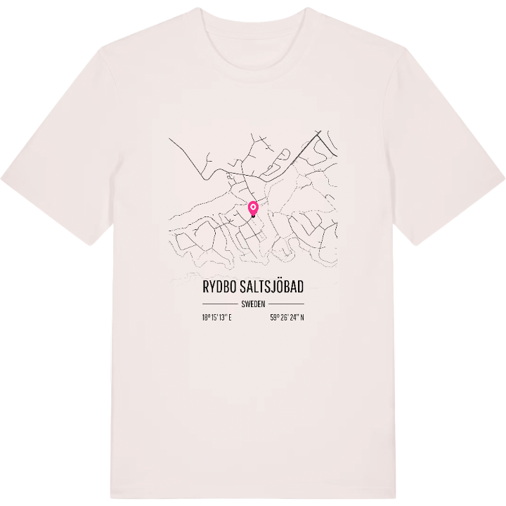 Rydbo saltsjöbad karta t-shirt – t-shirt från PinShirt