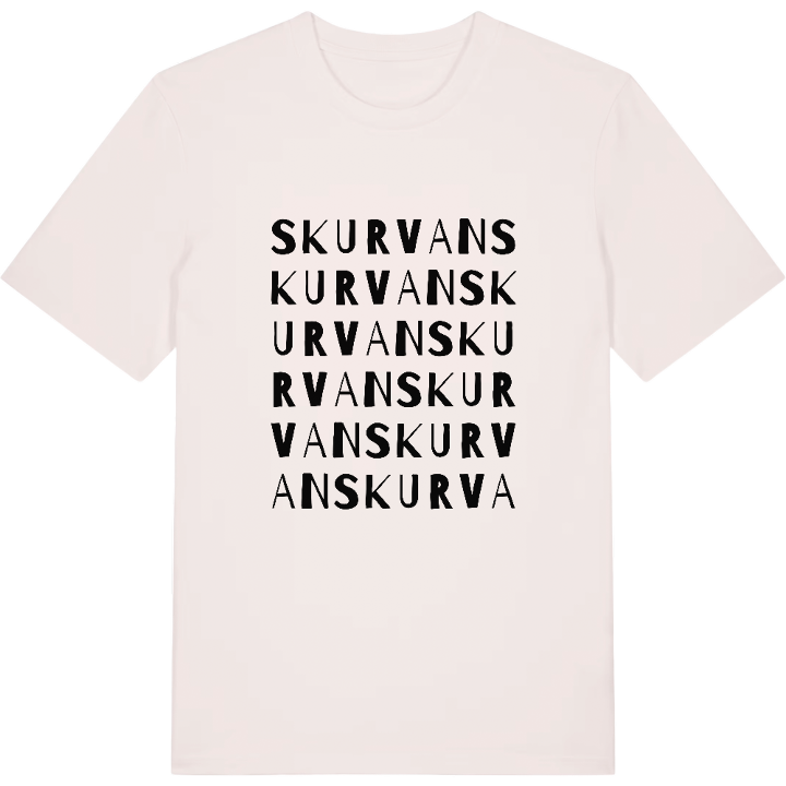 S kurvan ordlek t-shirt – t-shirt från PinShirt