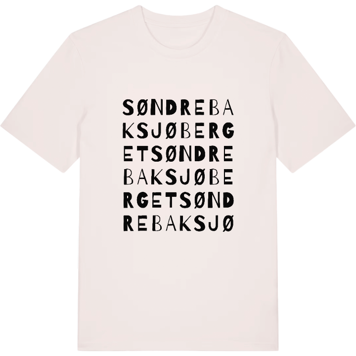 Søndre Baksjøberget ordlek t-shirt – t-shirt från PinShirt
