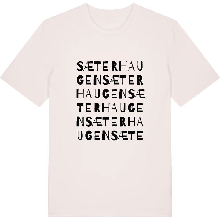 Sæterhaugen ordlek t-shirt – t-shirt från PinShirt