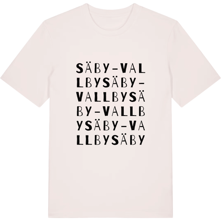 Säby-Vallby ordlek t-shirt – t-shirt från PinShirt