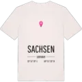 Sachsen karta t-shirt