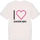 Jag älskar Sacrofano t-shirt stort tryck