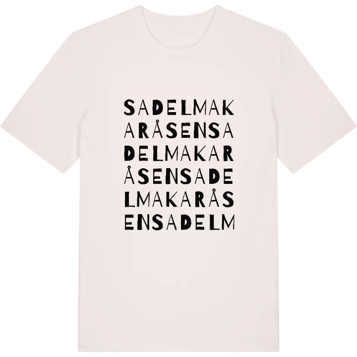 Sadelmakaråsen ordlek t-shirt – t-shirt från PinShirt