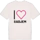 Jag älskar Sadjem t-shirt stort tryck