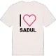 Jag älskar Sadul t-shirt stort tryck