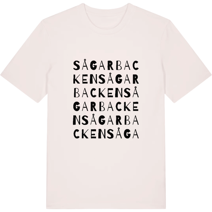 Sågarbacken ordlek t-shirt – t-shirt från PinShirt