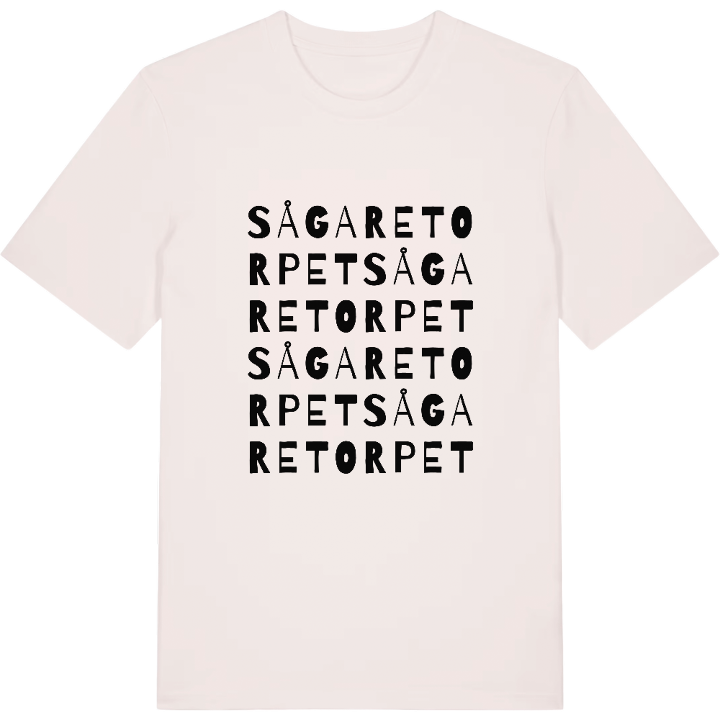 Sågaretorpet ordlek t-shirt – t-shirt från PinShirt