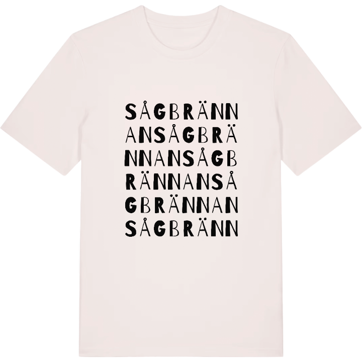 Sågbrännan ordlek t-shirt – t-shirt från PinShirt