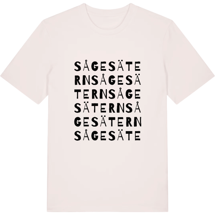 Sågesätern ordlek t-shirt – t-shirt från PinShirt