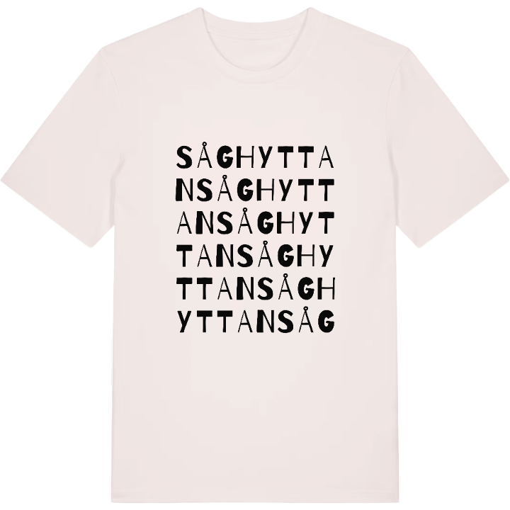 Såghyttan ordlek t-shirt – t-shirt från PinShirt
