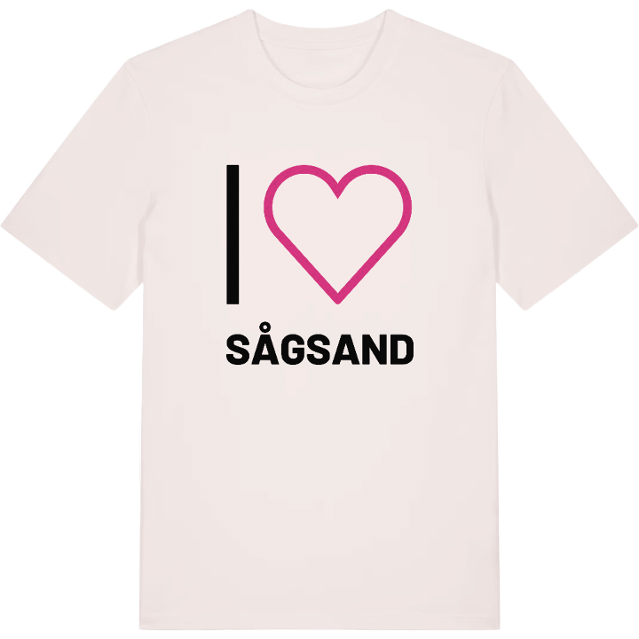 Jag älskar Sågsand t-shirt stort tryck – t-shirt från PinShirt