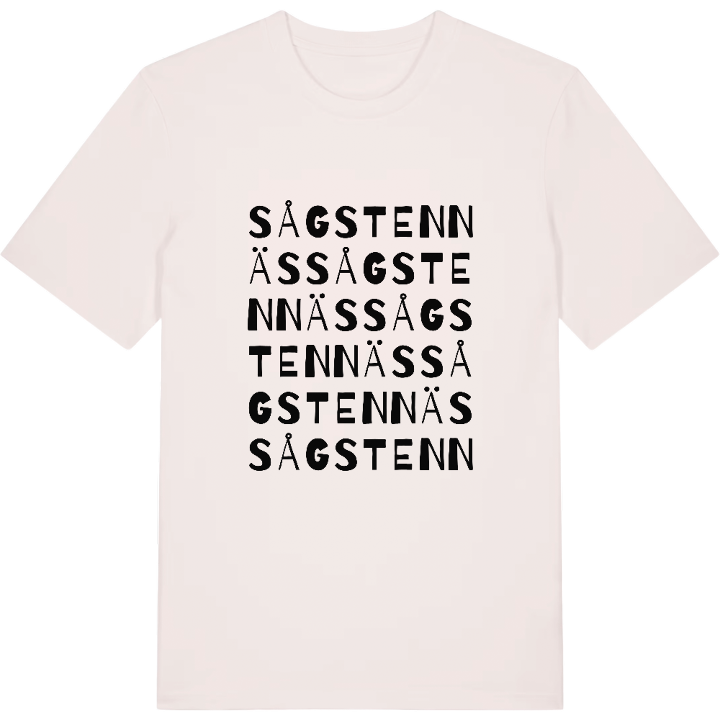Sågstennäs ordlek t-shirt – t-shirt från PinShirt
