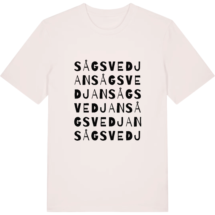 Sågsvedjan ordlek t-shirt – t-shirt från PinShirt