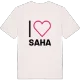 Jag älskar Saha t-shirt stort tryck