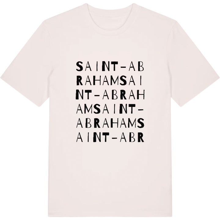 Saint-Abraham ordlek t-shirt – t-shirt från PinShirt