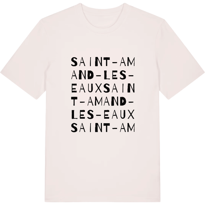 Saint-Amand-les-Eaux ordlek t-shirt – t-shirt från PinShirt