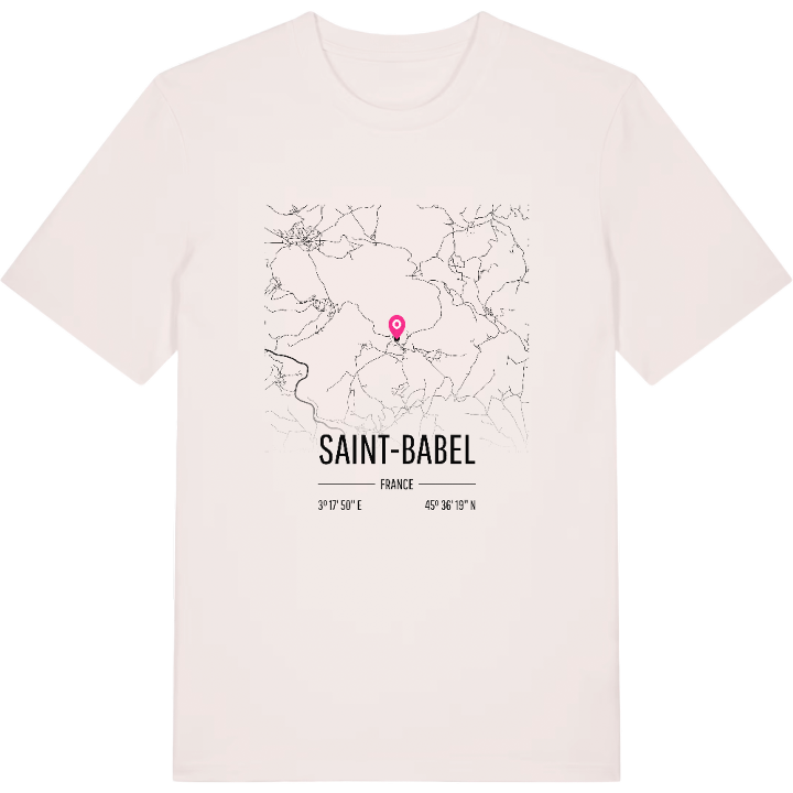 Saint-Babel karta t-shirt – t-shirt från PinShirt