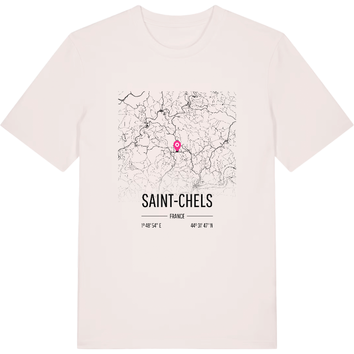 Saint-Chels karta t-shirt – t-shirt från PinShirt