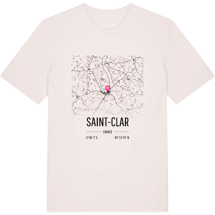Saint-Clar karta t-shirt – t-shirt från PinShirt