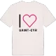 Jag älskar Saint-Cyr t-shirt stort tryck