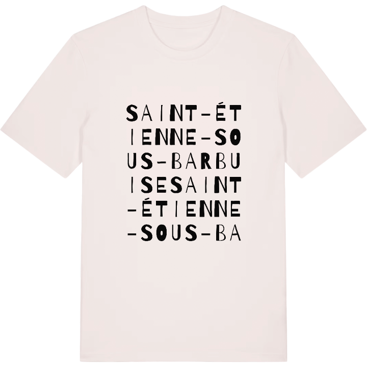Saint-Étienne-sous-Barbuise ordlek t-shirt – t-shirt från PinShirt