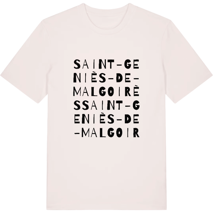 Saint-Geniès-de-Malgoirès ordlek t-shirt – t-shirt från PinShirt