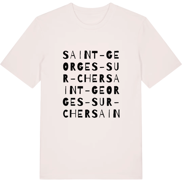 Saint-Georges-sur-Cher ordlek t-shirt – t-shirt från PinShirt