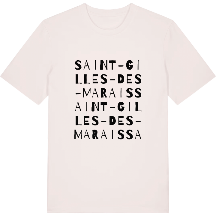 Saint-Gilles-des-Marais ordlek t-shirt – t-shirt från PinShirt