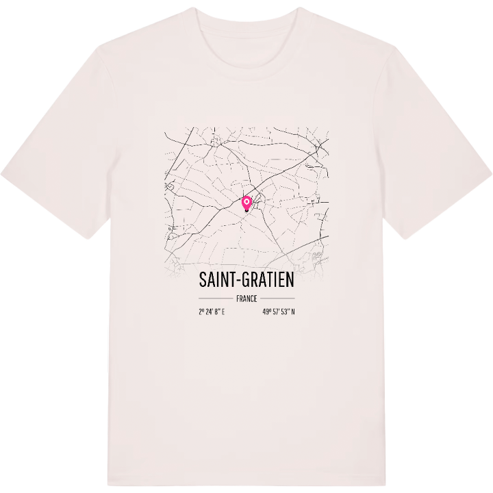 Saint-Gratien karta t-shirt – t-shirt från PinShirt