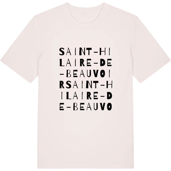 Saint-Hilaire-de-Beauvoir ordlek t-shirt – t-shirt från PinShirt