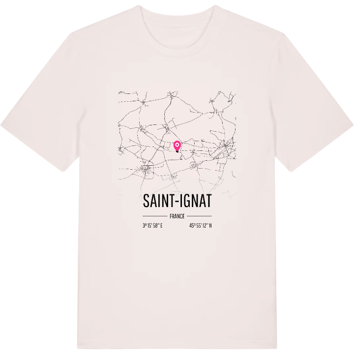 Saint-Ignat karta t-shirt – t-shirt från PinShirt