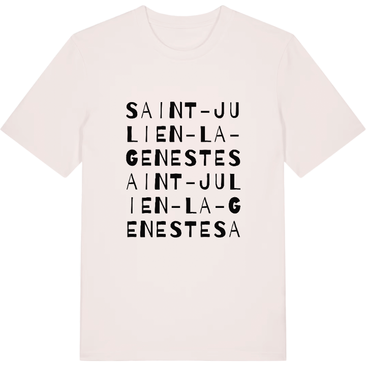 Saint-Julien-la-Geneste ordlek t-shirt – t-shirt från PinShirt