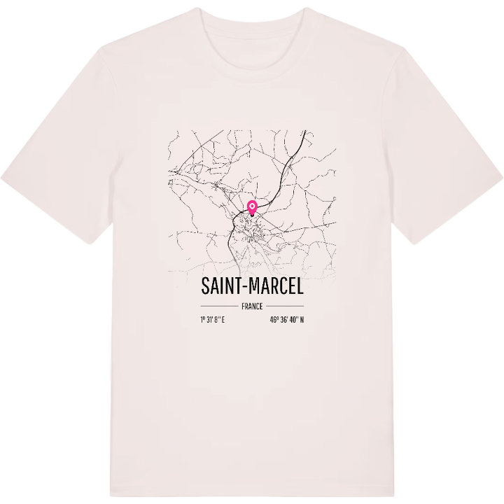Saint-Marcel karta t-shirt – t-shirt från PinShirt