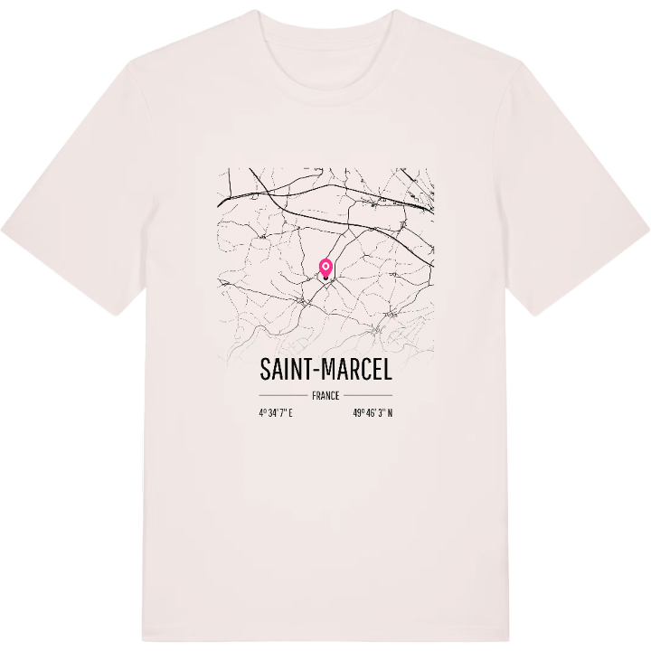Saint-Marcel karta t-shirt – t-shirt från PinShirt