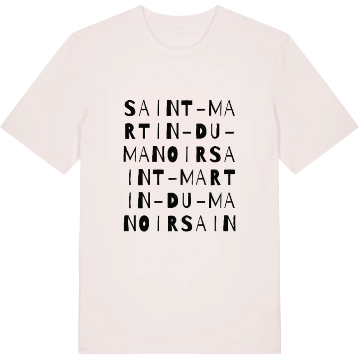 Saint-Martin-du-Manoir ordlek t-shirt – t-shirt från PinShirt