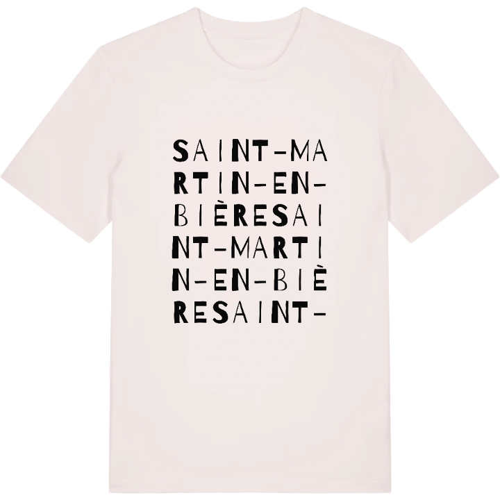 Saint-Martin-en-Bière ordlek t-shirt – t-shirt från PinShirt