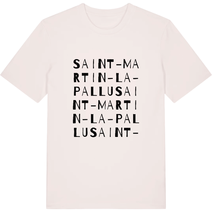 Saint-Martin-la-Pallu ordlek t-shirt – t-shirt från PinShirt