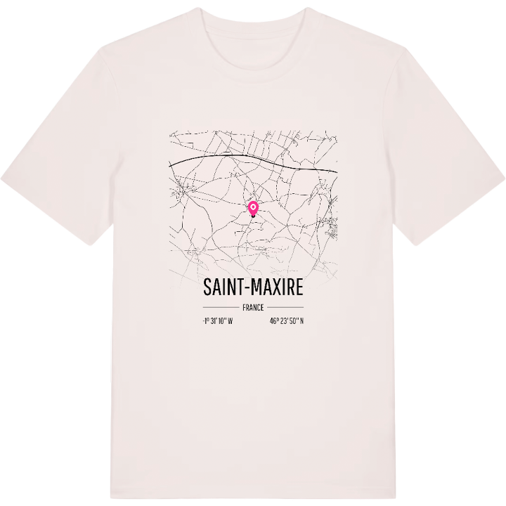 Saint-Maxire karta t-shirt – t-shirt från PinShirt