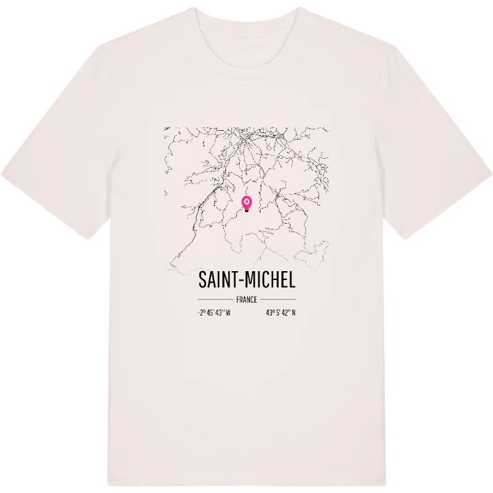 Saint-Michel karta t-shirt – t-shirt från PinShirt