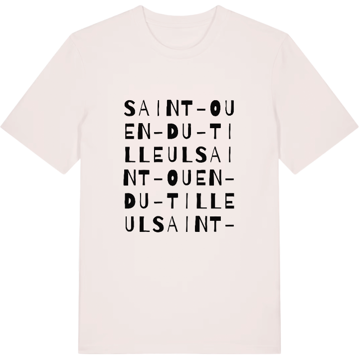Saint-Ouen-du-Tilleul ordlek t-shirt – t-shirt från PinShirt