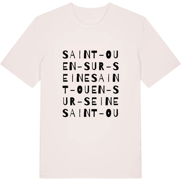 Saint-Ouen-sur-Seine ordlek t-shirt – t-shirt från PinShirt